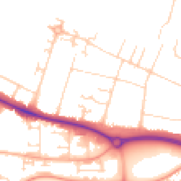 Daytime road noise heatmap for NR5 0RJ