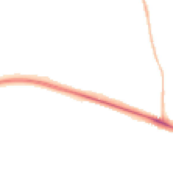 Night-time road noise heatmap for NR5 0SS