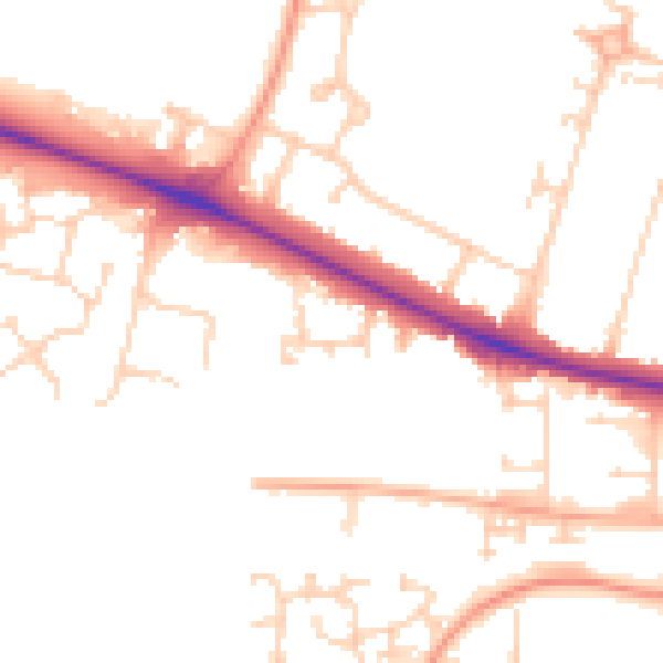 Daytime road noise heatmap for NR5 0ST