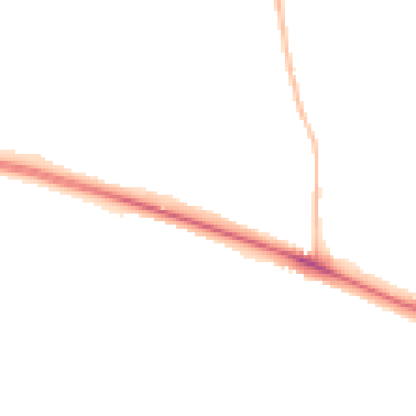 Night-time road noise heatmap for NR5 0SY