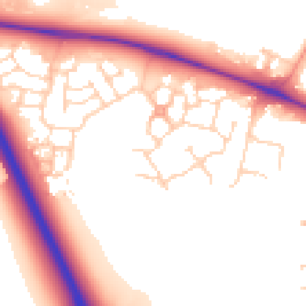 Daytime road noise heatmap for NR5 0UR