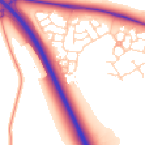 Daytime road noise heatmap for NR5 0WH