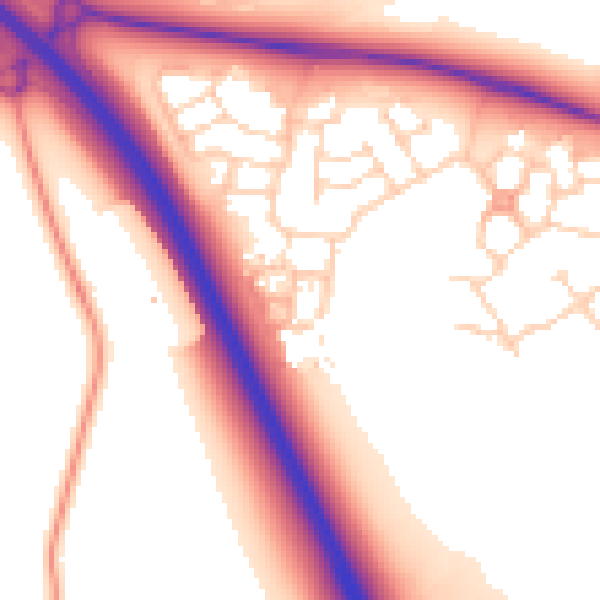 Daytime road noise heatmap for NR5 0WL