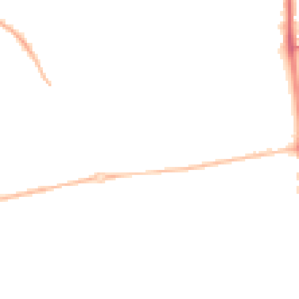 Night-time road noise heatmap for NR5 8AL