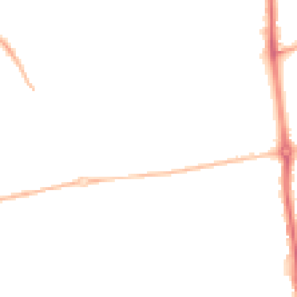 Night-time road noise heatmap for NR5 8BB