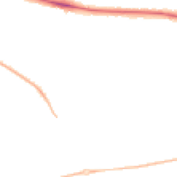 Night-time road noise heatmap for NR5 8DP