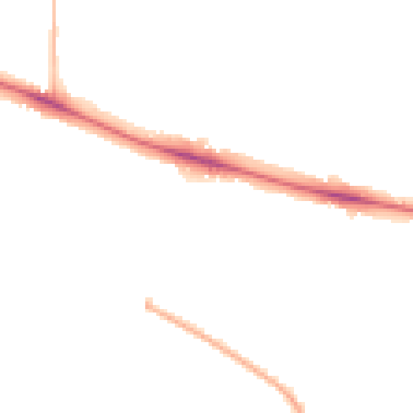 Night-time road noise heatmap for NR5 8EF