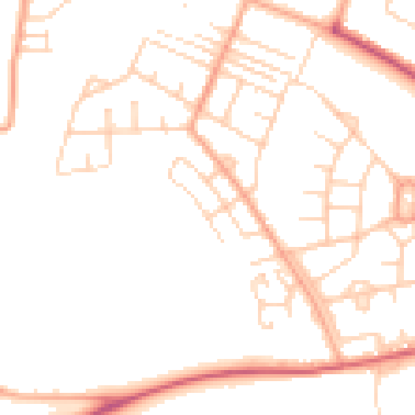 Daytime road noise heatmap for NR5 8NX