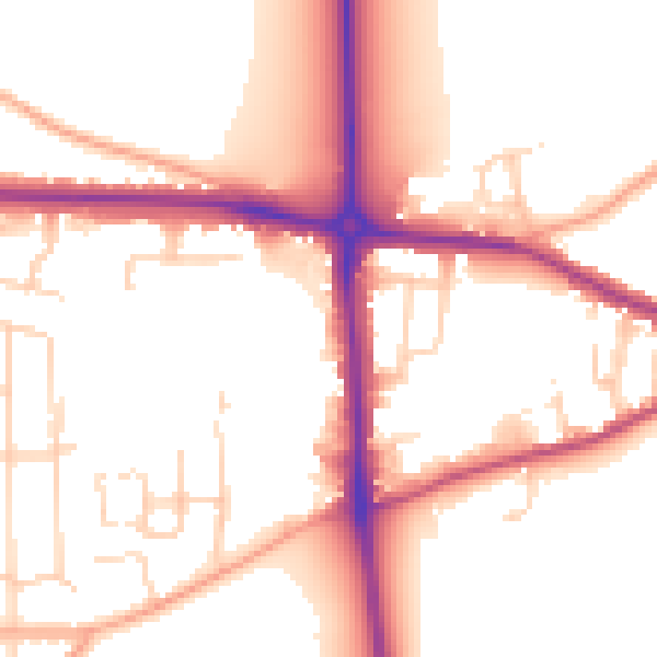 Daytime road noise heatmap for NR5 8PR