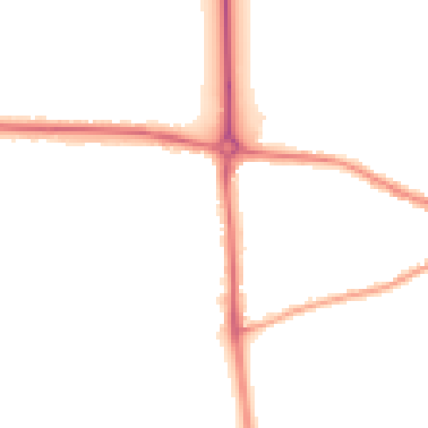 Night-time road noise heatmap for NR5 8PR