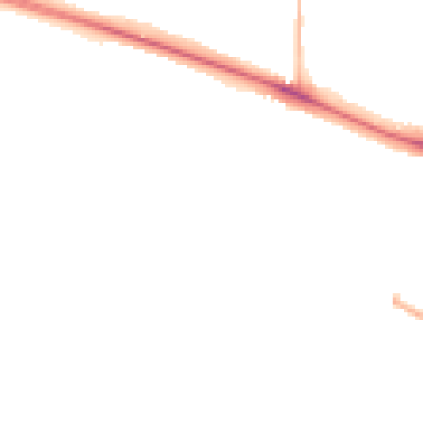 Night-time road noise heatmap for NR5 8RE