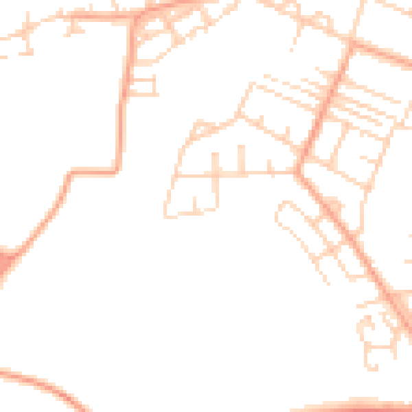 Daytime road noise heatmap for NR5 8SA