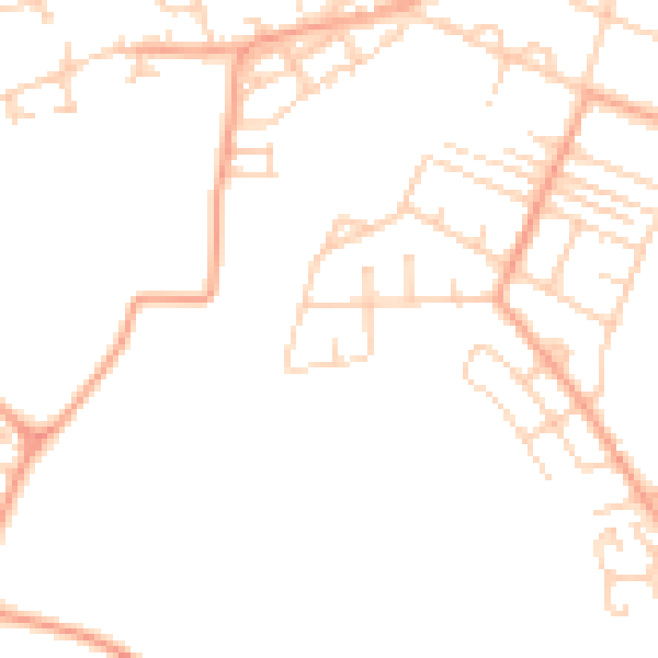 Daytime road noise heatmap for NR5 8SB