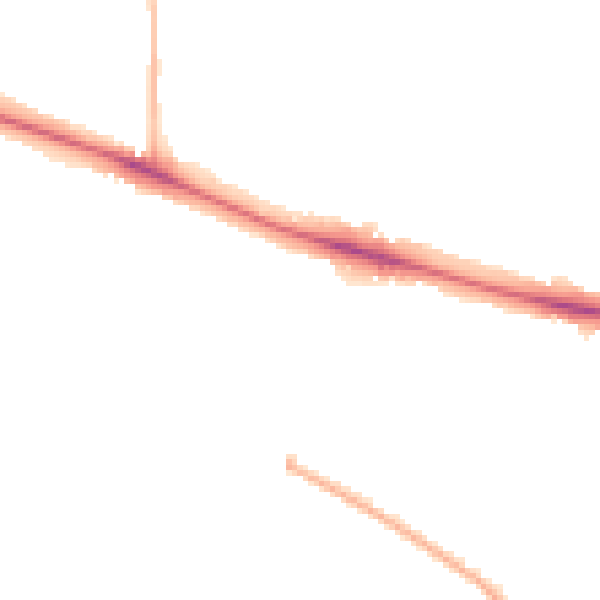 Night-time road noise heatmap for NR5 8TJ