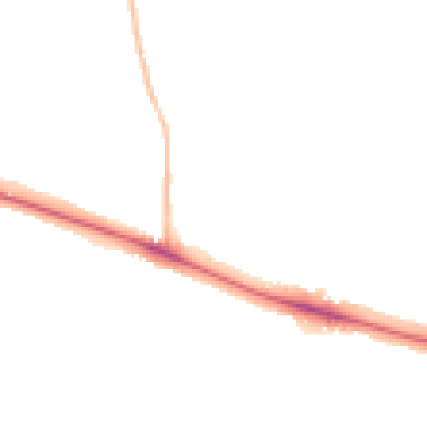 Night-time road noise heatmap for NR5 8YE