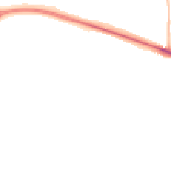 Night-time road noise heatmap for NR5 9AN