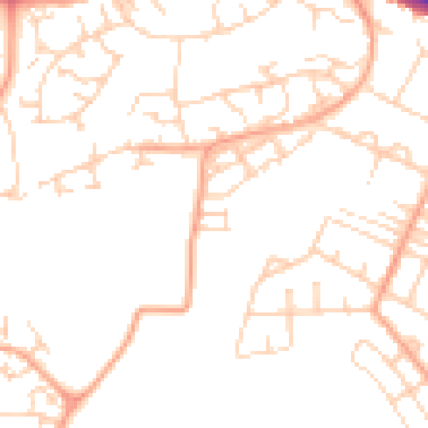 Daytime road noise heatmap for NR5 9FE