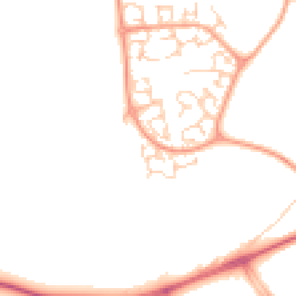 Daytime road noise heatmap for NR5 9HW