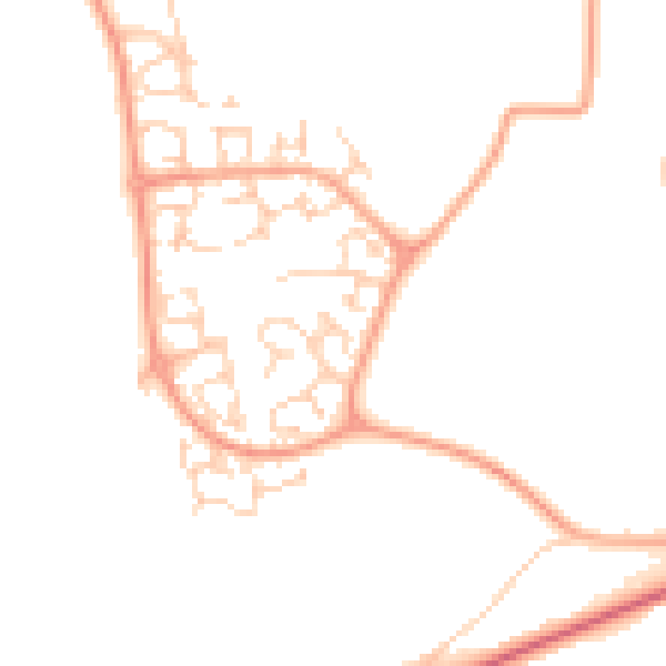 Daytime road noise heatmap for NR5 9JQ
