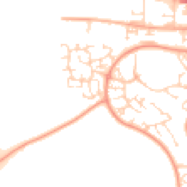 Daytime road noise heatmap for NR5 9LQ