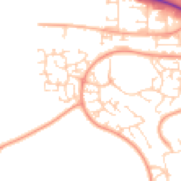 Daytime road noise heatmap for NR5 9LX