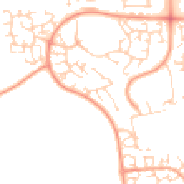 Daytime road noise heatmap for NR5 9NW
