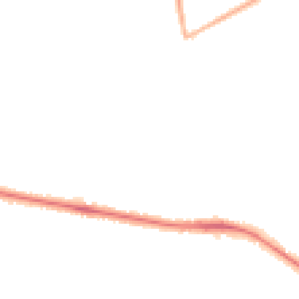 Night-time road noise heatmap for NR7 0BA