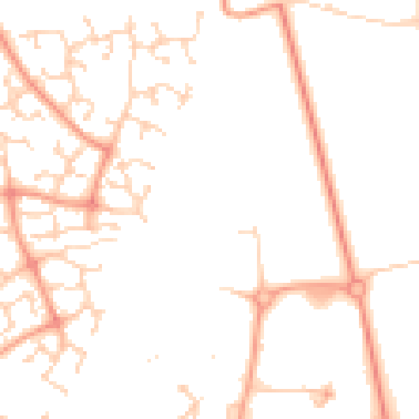 Daytime road noise heatmap for NR7 0FD