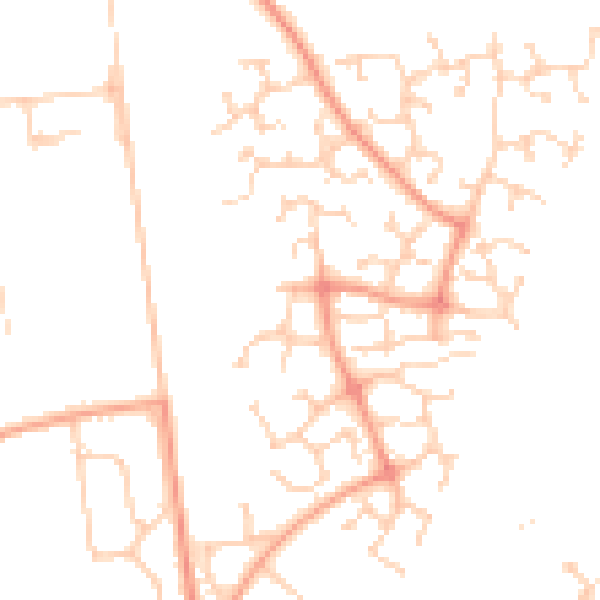 Daytime road noise heatmap for NR7 0UR