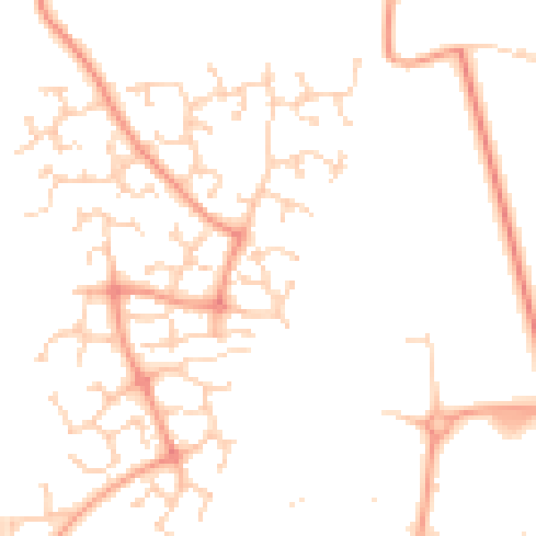Daytime road noise heatmap for NR7 0UZ