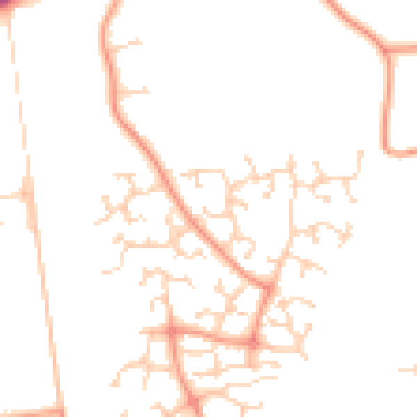 Daytime road noise heatmap for NR7 0WY