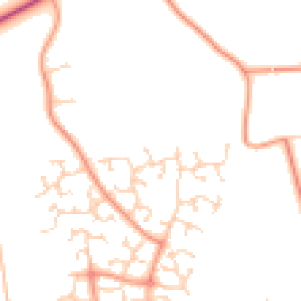 Daytime road noise heatmap for NR7 0ZG