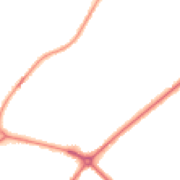 Night-time road noise heatmap for NR7 8ED