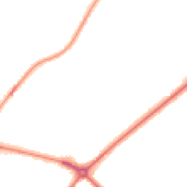 Night-time road noise heatmap for NR7 8EE