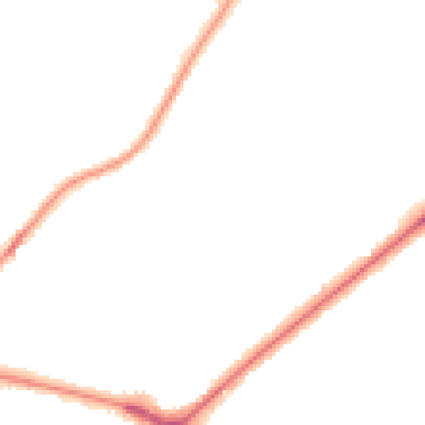 Night-time road noise heatmap for NR7 8EL