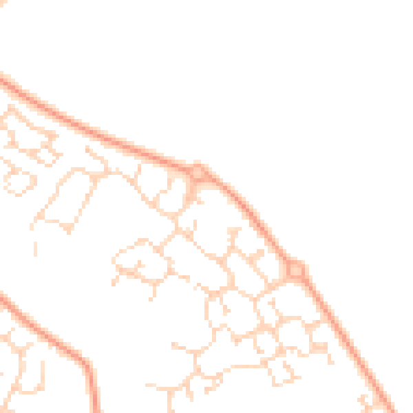 Daytime road noise heatmap for NR7 8FJ