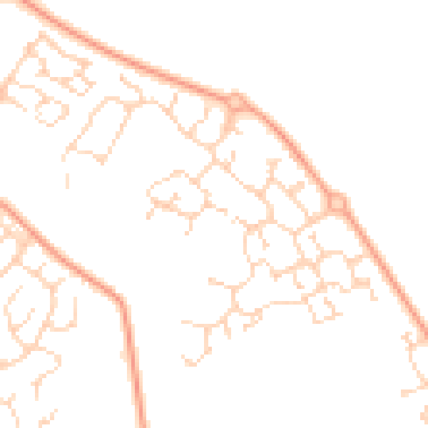 Daytime road noise heatmap for NR7 8FP