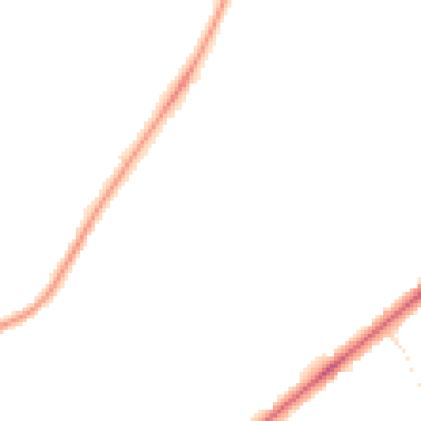 Night-time road noise heatmap for NR7 8QT