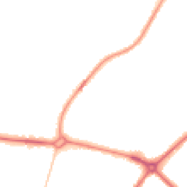 Night-time road noise heatmap for NR7 8SZ