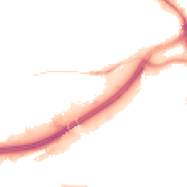 Night-time road noise heatmap for OL1 1EA