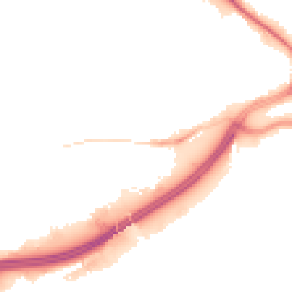 Night-time road noise heatmap for OL1 1SG