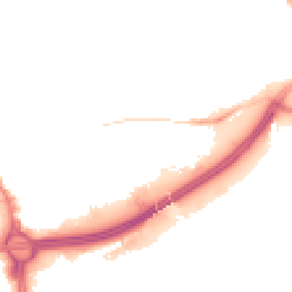 Night-time road noise heatmap for OL1 1SH