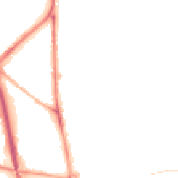 Night-time road noise heatmap for OL1 2AL