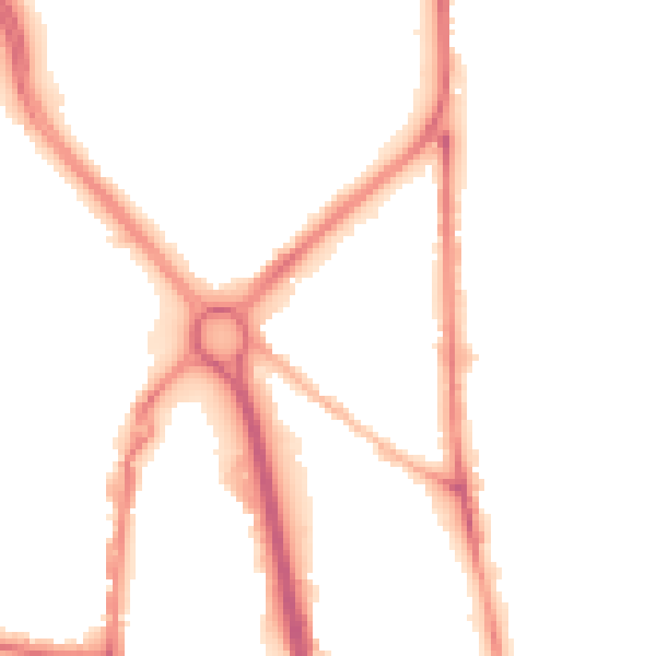 Night-time road noise heatmap for OL1 2EL