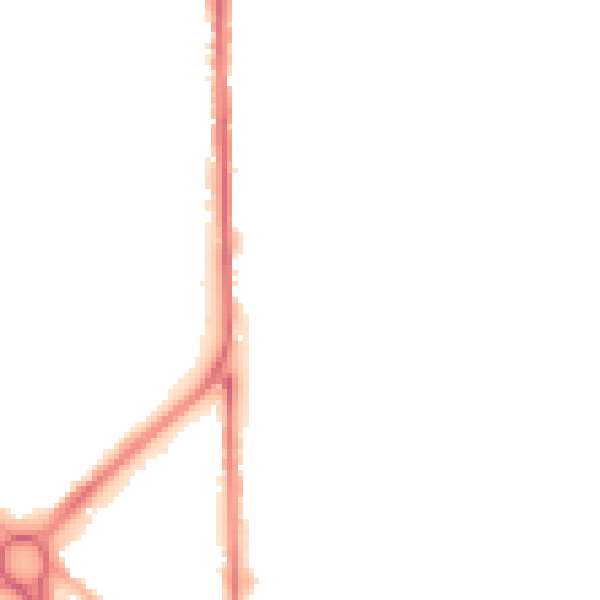 Night-time road noise heatmap for OL1 2JL