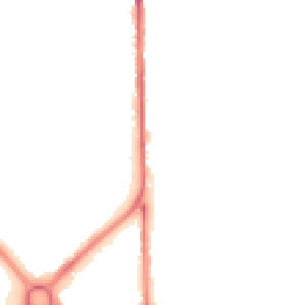 Night-time road noise heatmap for OL1 2LA