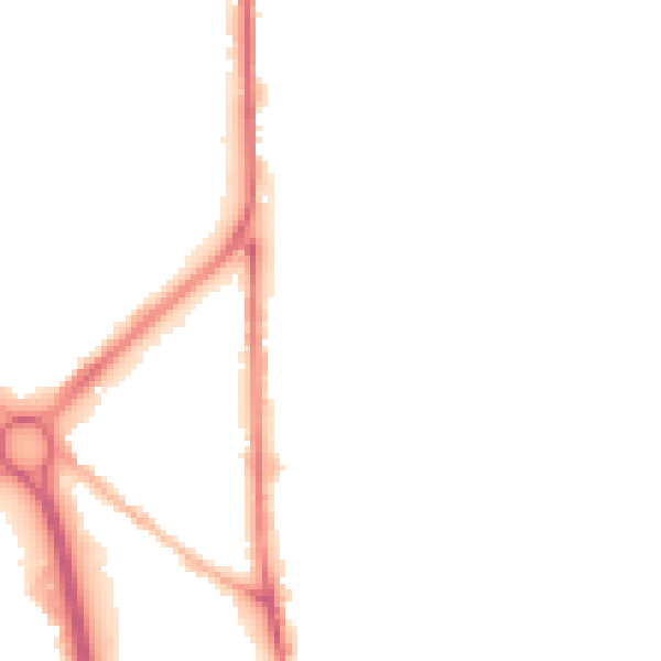 Night-time road noise heatmap for OL1 2NE