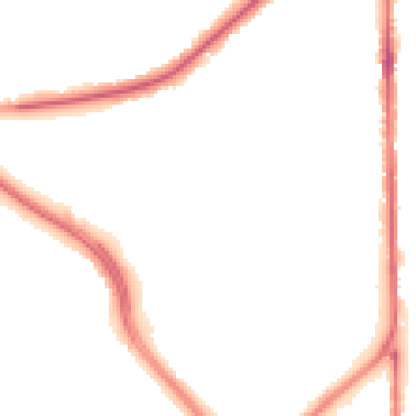 Night-time road noise heatmap for OL1 2PA