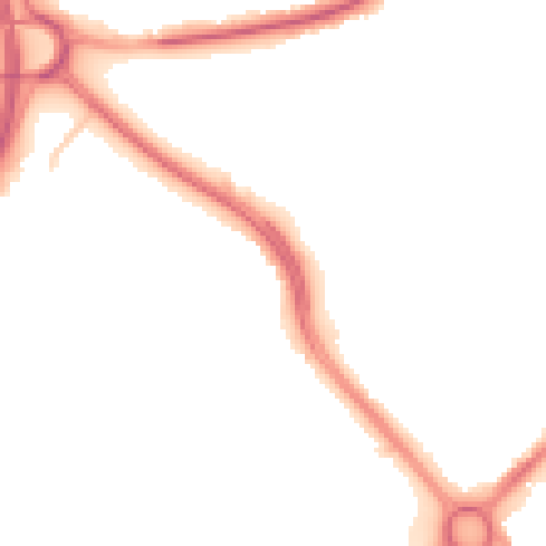Night-time road noise heatmap for OL1 2QB