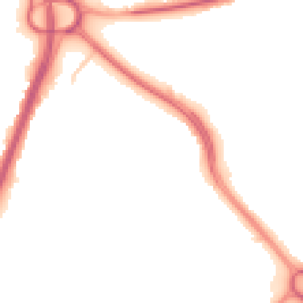 Night-time road noise heatmap for OL1 2QG